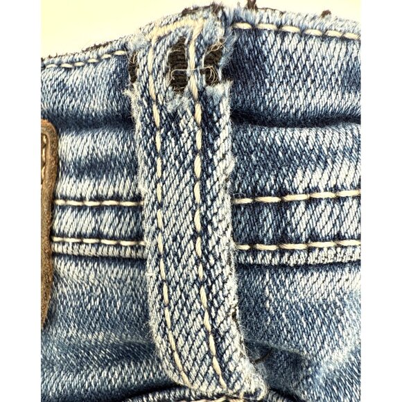 BKE Men's Tyler Relaxed Fit Jeans 36x30 Stretch Thick Stitch Whiskered - Picture 9 of 13